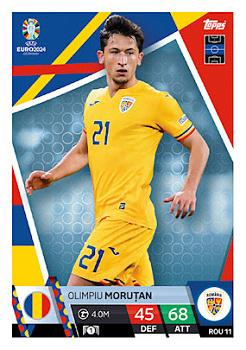 Olimpiu Morutan Romania Topps Match Attax EURO 2024 #ROM11
